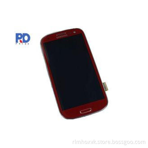 Red S3 i9300 Spare Parts Samsung LCD Screen Replacement Wit